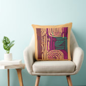 Afrocentric Geometric Graphic Motif クッション (椅子)