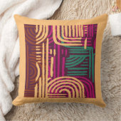 Afrocentric Geometric Graphic Motif クッション (ブランケット)