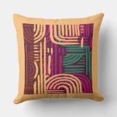 Afrocentric Geometric Graphic Motif クッション (裏面)
