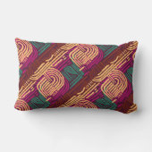 Afrocentric Geometric Graphic Motif ランバークッション (裏面)