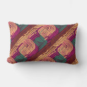 Afrocentric Geometric Graphic Motif ランバークッション (正面)