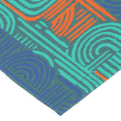 Afrocentric Geometric Motif ショートテーブルランナー (コーナー)