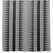 Afrocentric Geometric Print シャワーカーテン (正面)