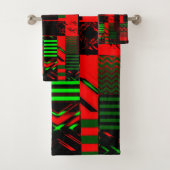 Afrocentric Geometric Print  バスタオルセット (インサイチュ)