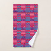 Afrocentric Geometric Print Bath Towel Set バスタオルセット (ハンドタオル)
