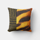 Afrocentric Geometric Tigerプリント クッション (正面)