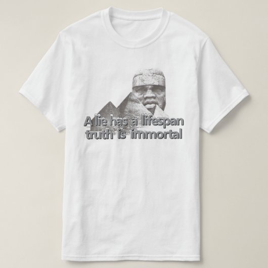 Afrocentric greatness引用文 tシャツ (デザイン正面)