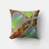 Afrocentric Harmony: Multicolor Geometric クッション (正面)