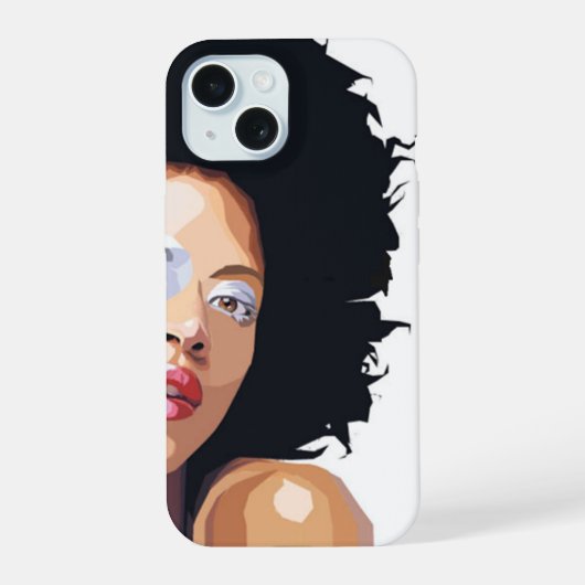 Afrocentric iPhone 15ケース (裏面)