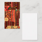 Afrocentric Kenteの部族パターンカード 名刺 (正面/裏面)