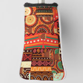 Afrocentric Kenteの部族模様 ゴルフヘッドカバー (回転90)