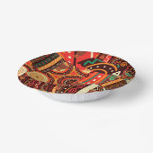 Afrocentric Kenteの部族模様 ペーパーボウル (傾斜あり)