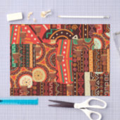 Afrocentric Kenteの部族模様 薄葉紙 (クラフト)