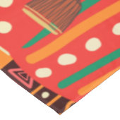 Afrocentric Kente Tribal Pattern Decor テーブルクロス (アングル)