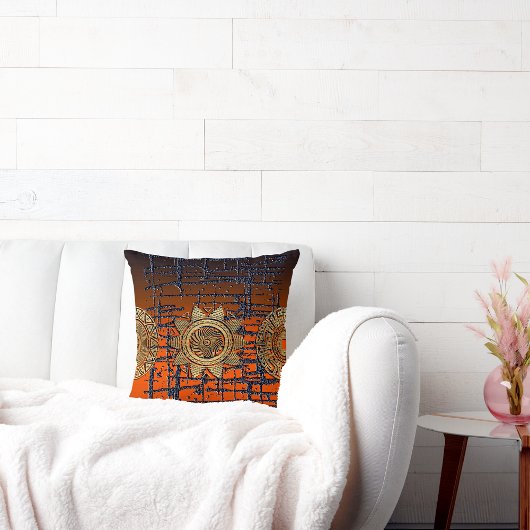 Afrocentric Motifデザイン クッション
