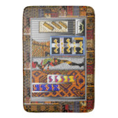 Afrocentric Motifパターンプリント バスマット (正面縦)