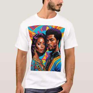 Afrocentric Power カラフル Cultural ArtのTシャツ Tシャツ