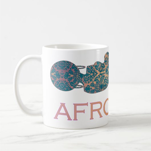 Afrochicのマグ コーヒーマグカップ (左)