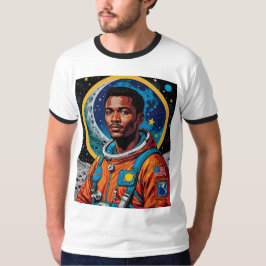 Afrofuturism宇宙エクスプローラーグラフィックティー Tシャツ