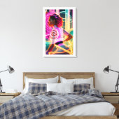 Afrofuturism Five キャンバスプリント (インサイチュ (寝室))