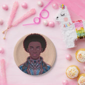 Afrofuturist King 7インチ紙プレート ペーパープレート (パーティー)