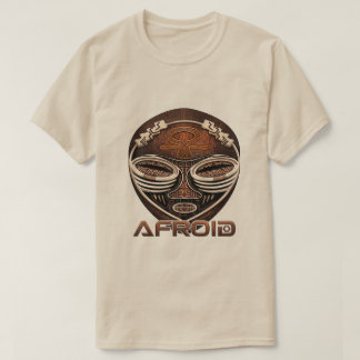 Afroid - アフロフューチャリズム サイバー トリビューン アフリカンマスク グラフィック tシャツ