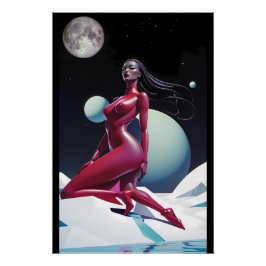 Afronautica - Ken Gage Art ポスター