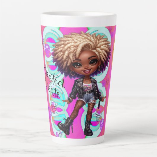 Afropunkを作成してラテマグカップ カフェラテマグ (正面)