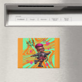 Afropunk Get It Girl Orange Magnet マグネット (インサイチュ (食洗機))
