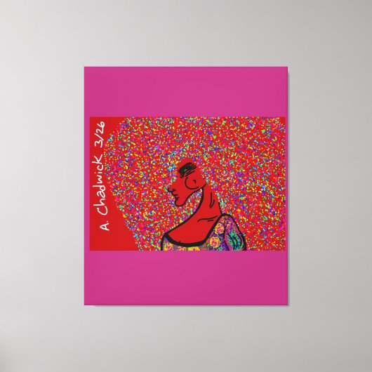 AfroQueen  キャンバスプリント (正面)