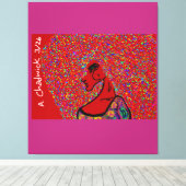 AfroQueen  キャンバスプリント (インサイチュ (ウッドフロア))