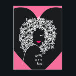 Afros Are Loveはがき ポストカード<br><div class="desc">アフロスは愛である。<3</div>