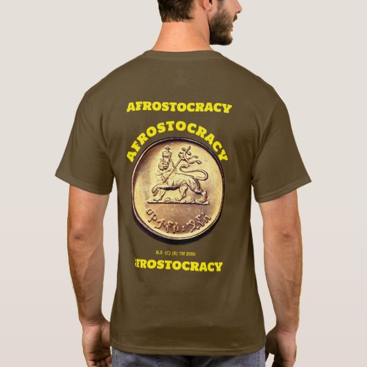 AFROSTOCRACY Tシャツ. Tシャツ (裏面)
