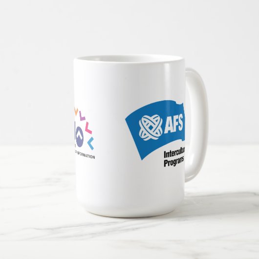 AFSによるGCC10周年記念マグカップ コーヒーマグカップ (正面右)