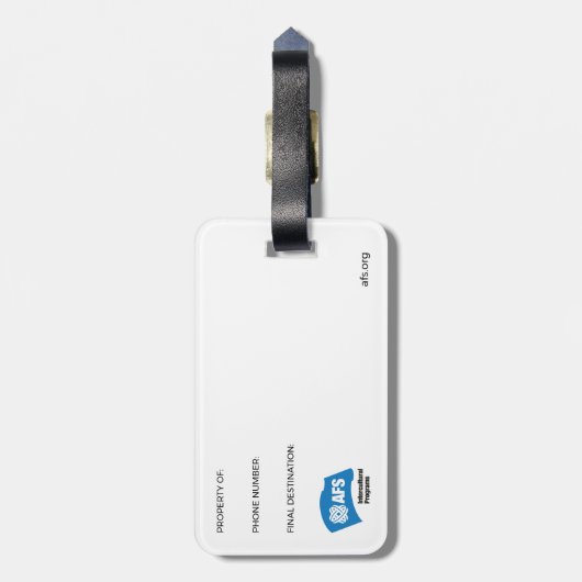 AFSラゲージタグ ラゲッジタグ (裏面縦)