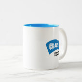 AFSロゴ1972クラシック年Mug、11oz ツートーンマグカップ (正面右)