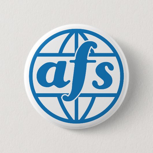 AFSロゴ1972ラウンドボタン、大、3インチ 缶バッジ (正面)