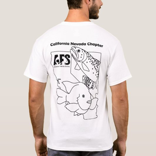 AFS漫画Sansロゴ Tシャツ (裏面)