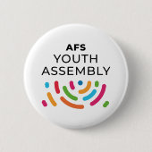 AFS Youth Assembly Button 缶バッジ (正面)