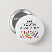 AFS Youth Assembly Button 缶バッジ (正面&裏面)