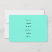 AfterパーティーアクアとBlue Star of David 招待状 (裏面)