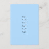 Afterパーティーエレガントマスカレード青と紫 招待状 (裏面)