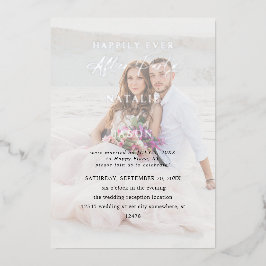 Afterパーティーフォトウェディング 箔招待状