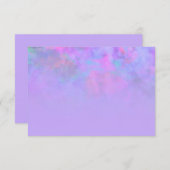 Afterパーティー抽象デザインin紫 招待状 (正面/裏面)