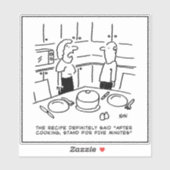 After Cooking Stand for 5 Minutes - Funny Recipe シール (シート)