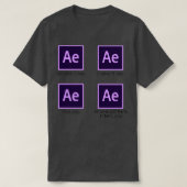 After Effects aepファイルおもしろいビデオエディタグラフィック Tシャツ (デザイン正面)