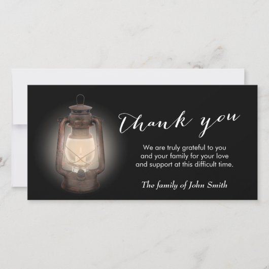 After Flinuty Lantern Memorial Theny You サンキューカード (正面)