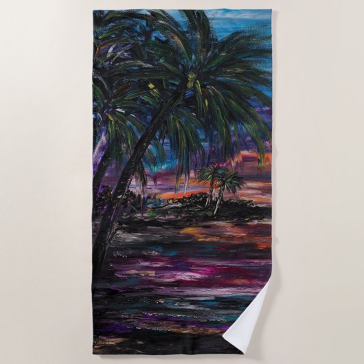 After Glowビーチタオル ビーチタオル (正面)