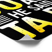 After God Made Me 50 Years Ago He Said Ta Da 50th  ポスター (角)