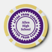 After Promトランプのポーカーカスタムチップ ポーカーチップ (裏面)